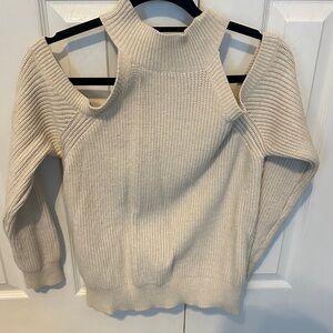 ASTR the label open shoulder sweater